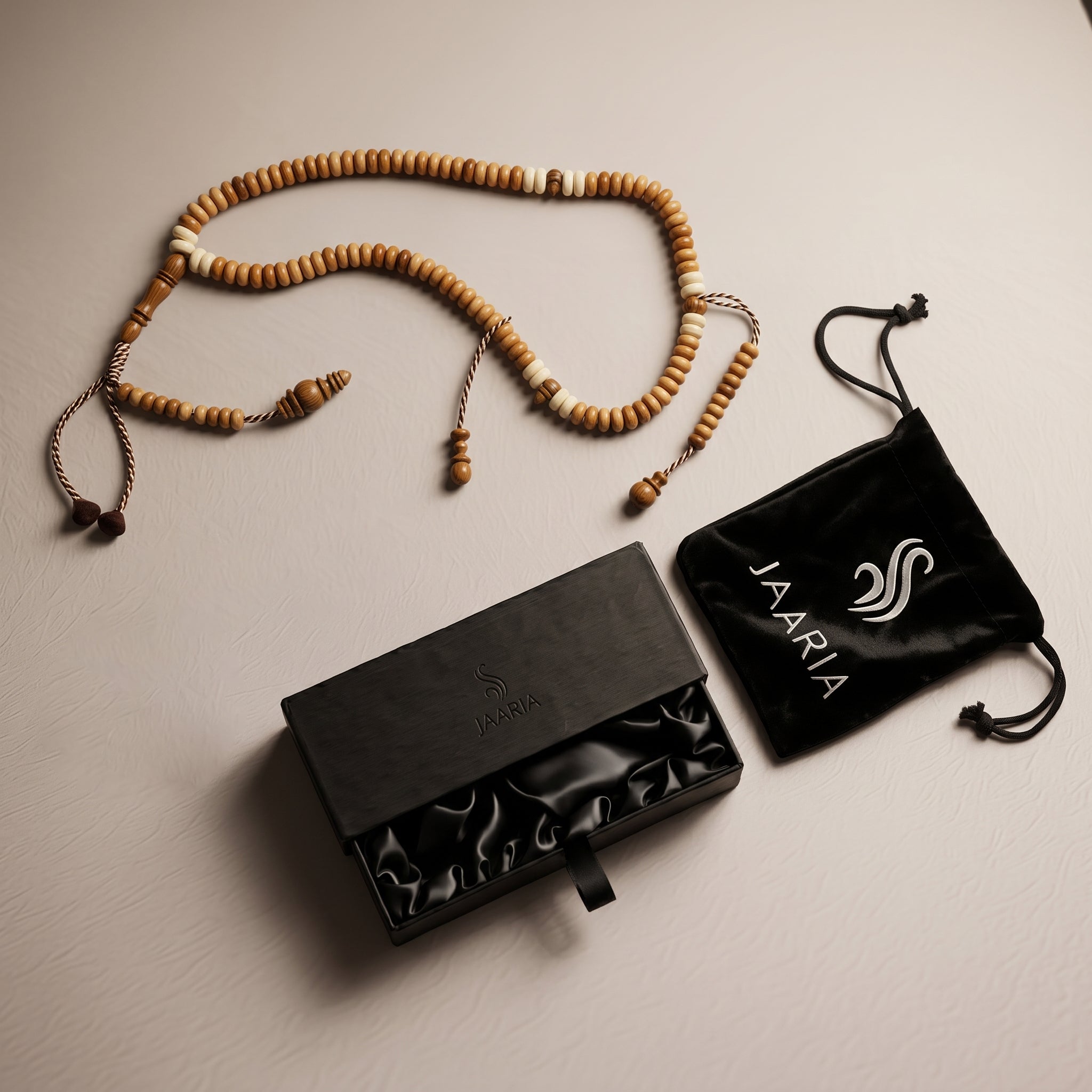 Premium Sheesham Wooden Tasbeeh – Handmade 99 Beads Islamic Prayer Beads