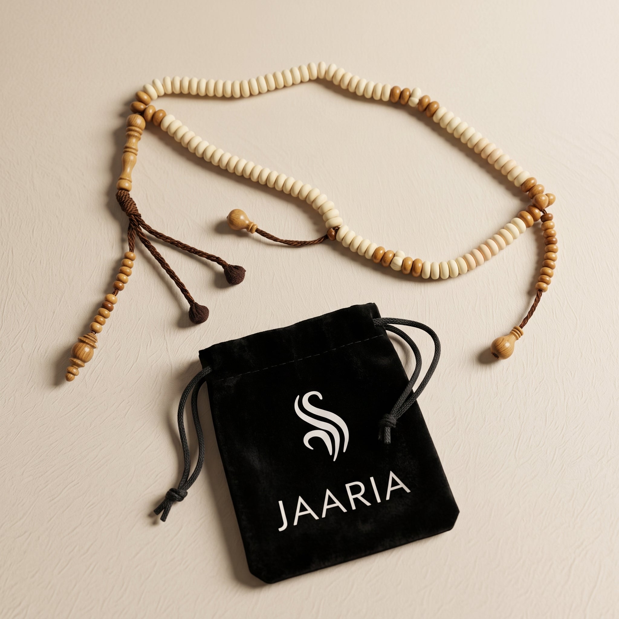 Premium Camel Bone Tasbeeh – Handmade 99 Beads Islamic Prayer Beads