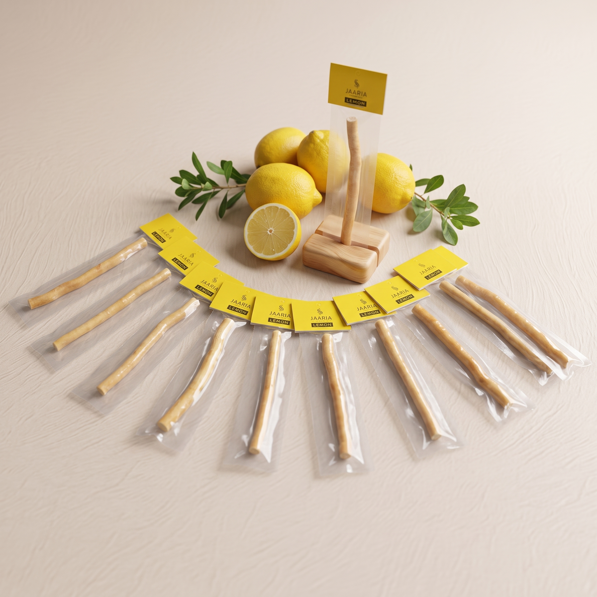 Lemon Flavor Peelu Miswak Pack of 10 – Natural Herbal Toothbrush