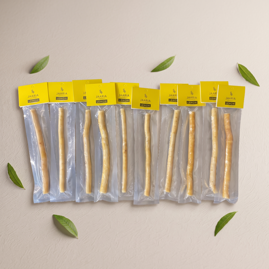Lemon Flavor Peelu Miswak Pack of 10 – Natural Herbal Toothbrush