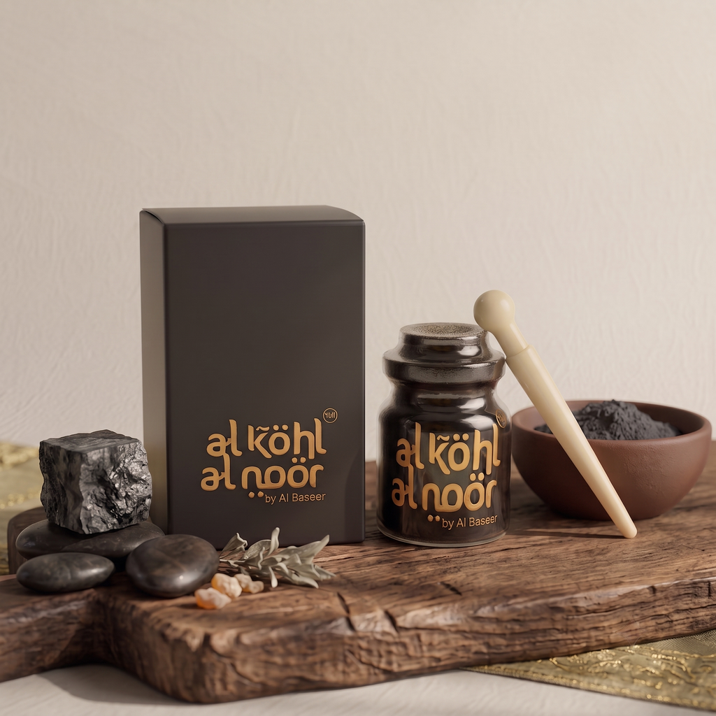 Kohl Al-Noor | Ithmid Surma – Premium Natural Traditional Kajal for Eyes | Long-Lasting Eye Kohl