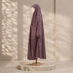 Premium Printed Malai Mix Cotton Prayer Chadar – Elegant Leaf Pattern
