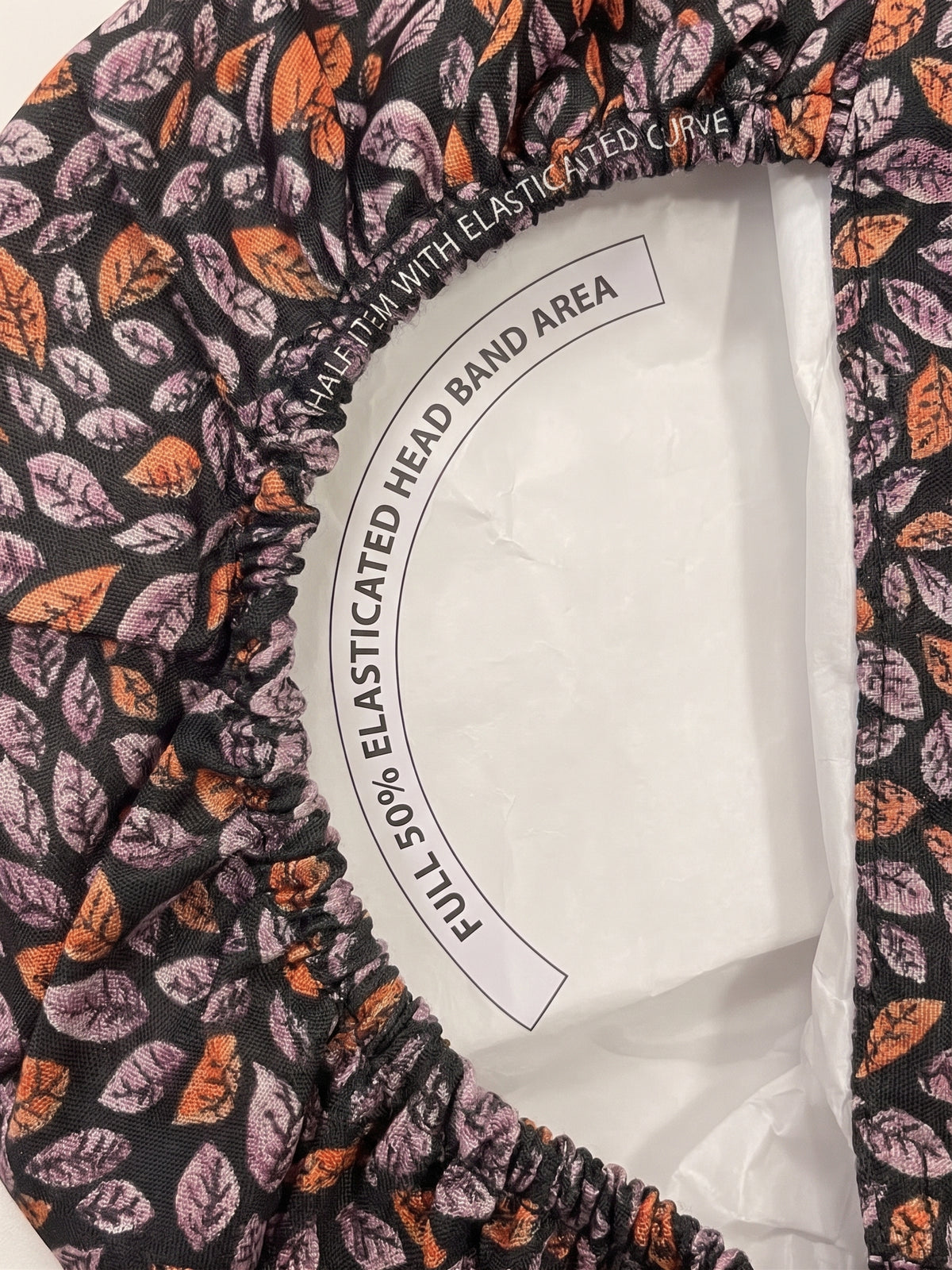 Premium Printed Malai Mix Cotton Prayer Chadar – Elegant Leaf Pattern