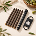 5-Piece Olive Miswak Set with Cutter & Holder