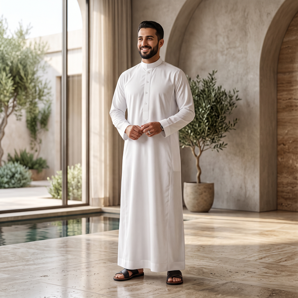 Premium Kandura / Jubba / Thobe for Men | Traditional Islamic Wear